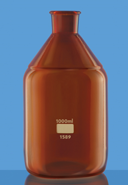 Bottles Tooled Neck Amber